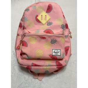 Herschel Supply Co Heritage Kids Backpack Pink Pineapple Watermelon Fruit Print